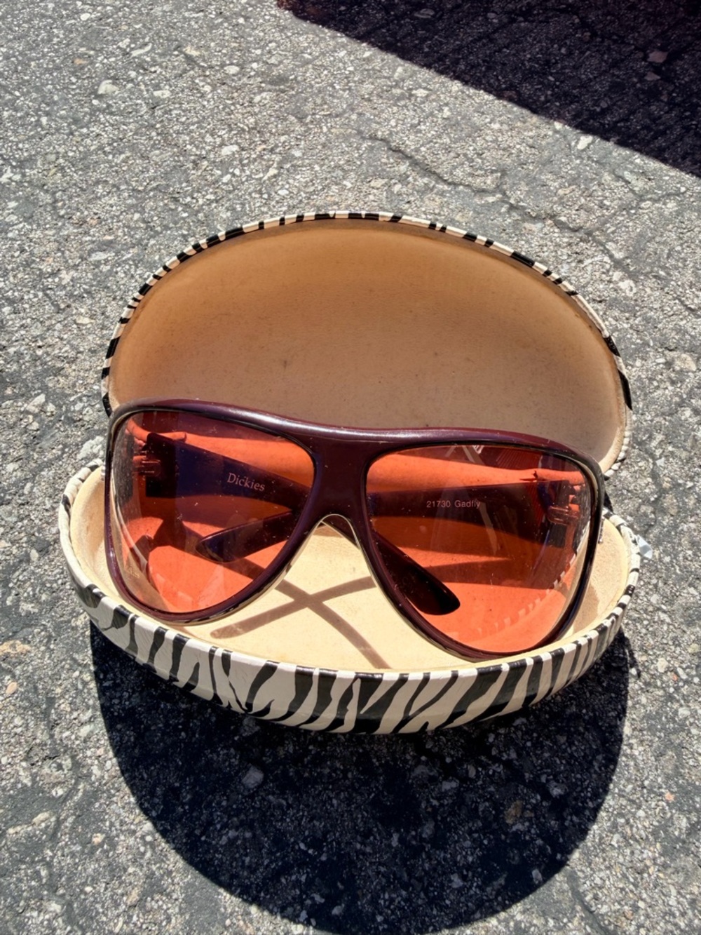 Dickies Y2K Amber Lens Oversized Sunglasses